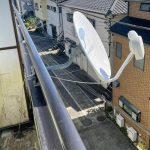 BSテレビアンテナ取り外し、撤去 SP-AM400M マスプロ MASPRO スカパー